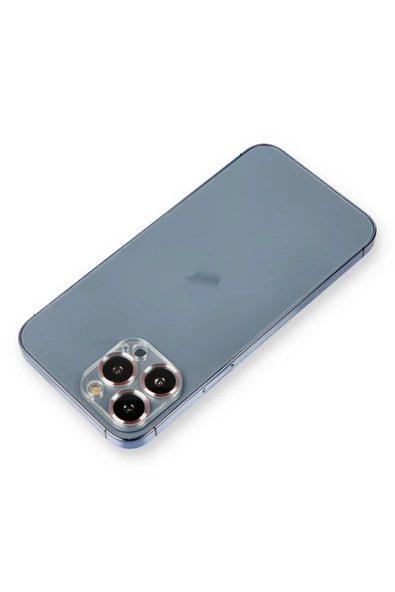 iPhone 12 Pro Max Metal Kamera Lens Koruma Cam - Mor