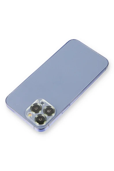 iPhone 13 Pro Metal Kamera Lens Koruma Cam - Koyu Yeşil ürün görseli 1