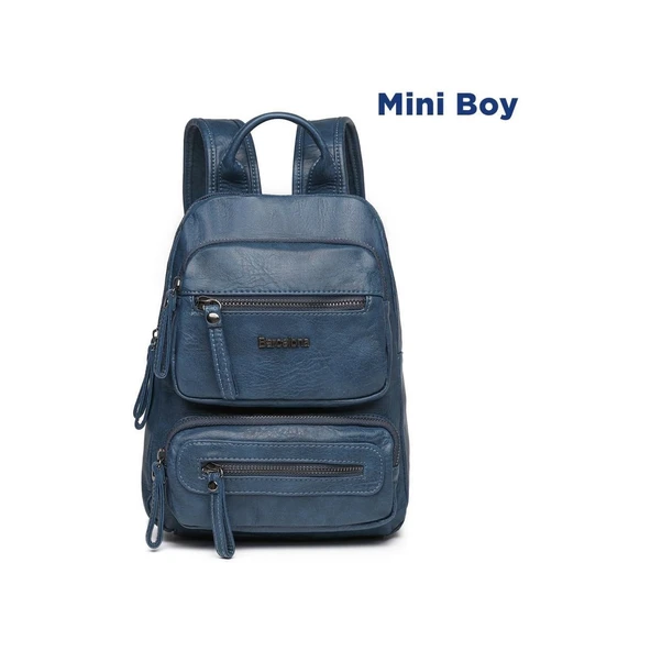 Mini Boy Yıkama Deri Kadın Sırt Çantası 21-K Barcelona 1929 ürün görseli