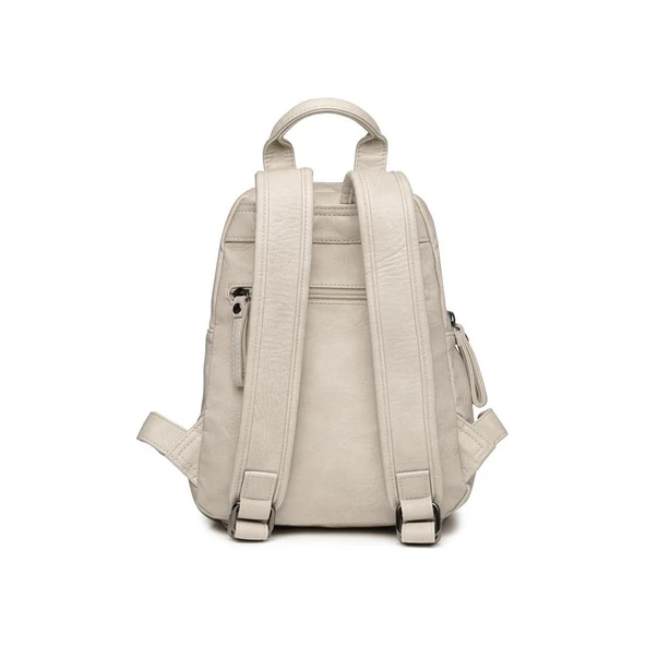 Mini Boy Yıkama Deri Kadın Sırt Çantası 21-K Barcelona 1929 - Resim 2