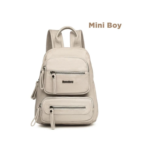 Mini Boy Yıkama Deri Kadın Sırt Çantası 21-K Barcelona 1929 ürün görseli