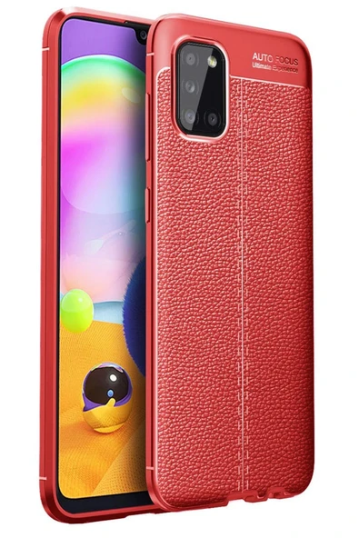 Samsung Galaxy A31 Kılıf Auto Focus Kapak - Kırmızı ürün görseli 1