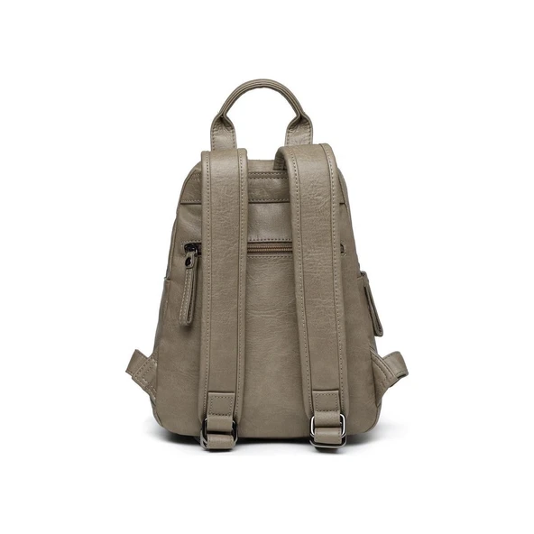 Mini Boy Yıkama Deri Kadın Sırt Çantası 21-K Barcelona 1929 - Resim 2