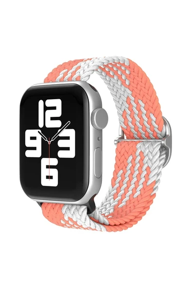 Watch 22mm Star Kordon - Pembe-Beyaz