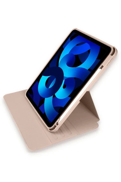 iPad Pro 11 (2021) Kılıf Starling 360 Kalemlikli Tablet Kılıf - Rose Gold - Resim 3
