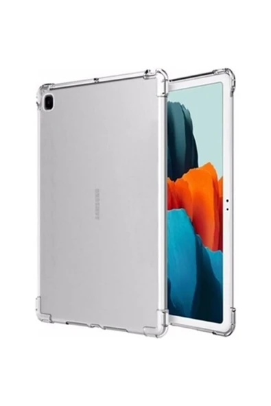 Samsung Galaxy P610 Tab S6 Lite 10.4 Kılıf Anti Şeffaf Tablet Silikon - Şeffaf ürün görseli 1