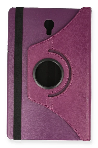 Samsung Galaxy T590 Tab A 10.5 Kılıf 360 Tablet Deri Kılıf - Mürdüm - Resim 2