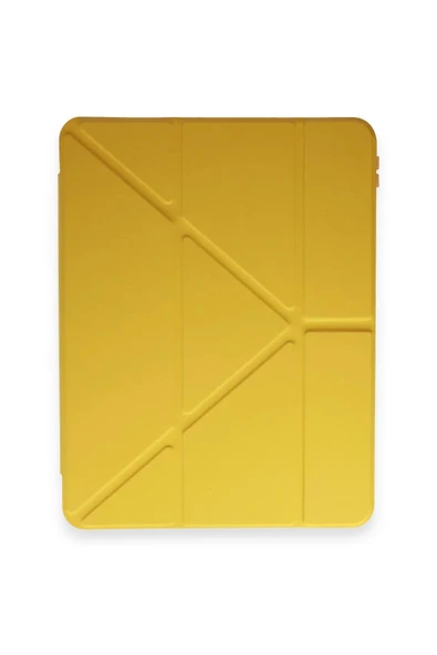 iPad Pro 11 (2018) Kılıf Kalemlikli Mars Tablet Kılıfı - Açık Sarı - Resim 2