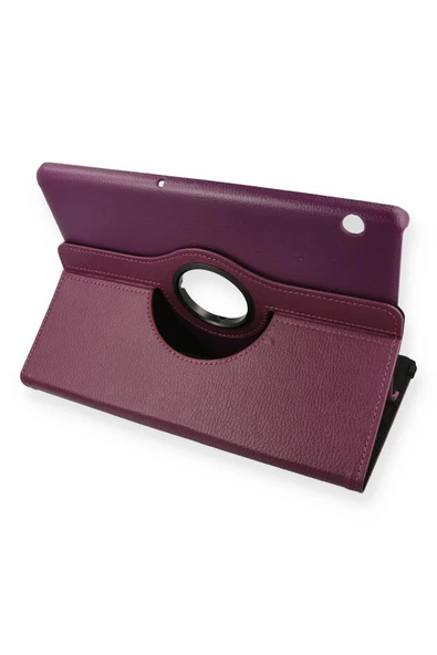 Huawei MediaPad T5 10 Kılıf 360 Tablet Deri Kılıf - Mürdüm ürün görseli 1