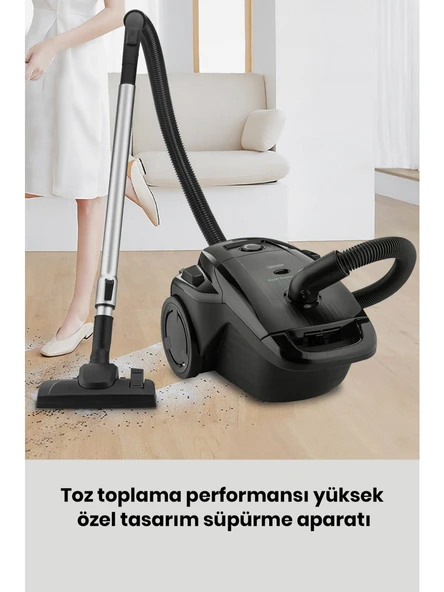 Goldmaster GM-7514 Zümrüt Toz Torbalı Süpürge - Resim 2