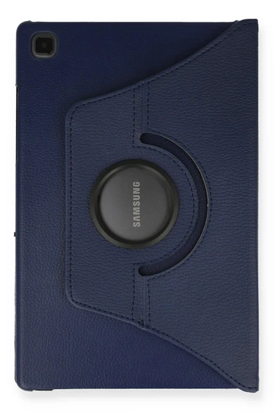 Samsung Galaxy Tab A7 10.4 Kılıf 360 Tablet Deri Kılıf - Lacivert - Resim 2