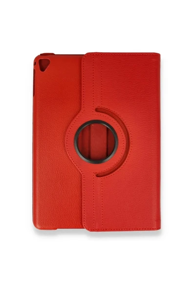iPad 4 9.7 Kılıf 360 Tablet Deri Kılıf - Kırmızı - Resim 2