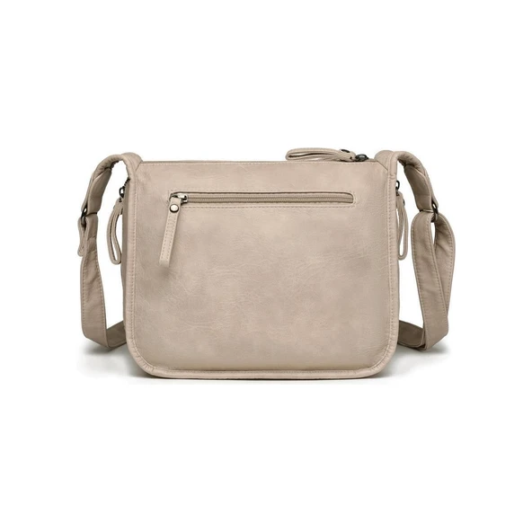 Yıkama Deri Postacı Askılı Kadın Çantası 21-K Barcelona 1934 - 2