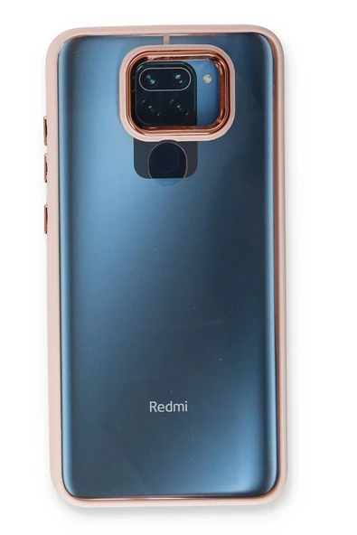 Xiaomi Redmi Note 9 Kılıf Dora Kapak - Pudra - Resim 2