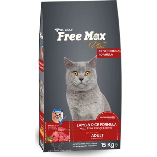 FREEMAX KUZU ETLİ KEDİ MAMASI 15 KG