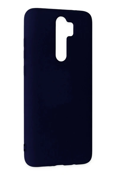 Xiaomi Redmi Note 8 Pro Kılıf Nano içi Kadife Silikon - Lacivert - 2