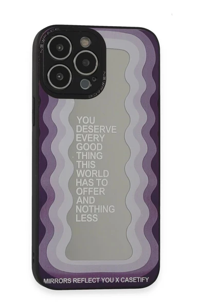 iPhone 13 Pro Max Kılıf Mirror Desenli Kapak - Mirror - 5 - 1