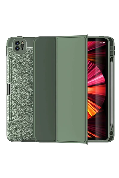 iPad Pro 11 (2020) Kılıf Tablet Focus Silikon - Yeşil ürün görseli 1