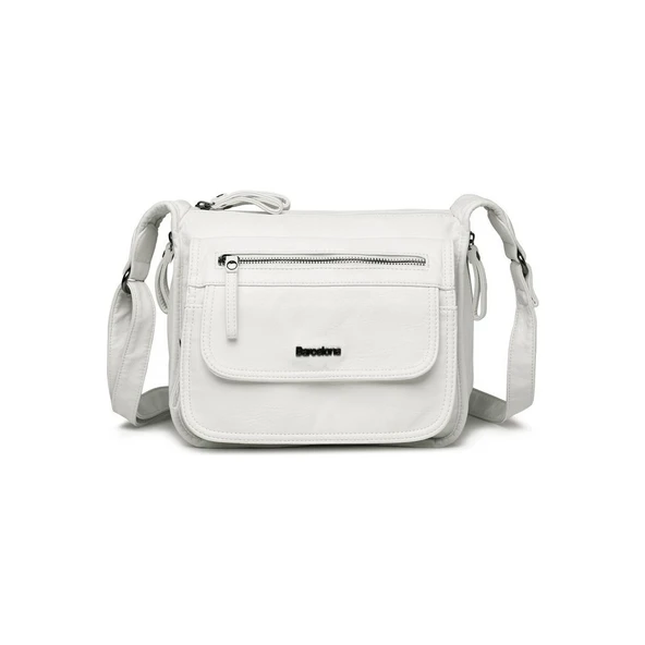 Yıkama Deri Postacı Askılı Kadın Çantası 21-K Barcelona 1934 ürün görseli