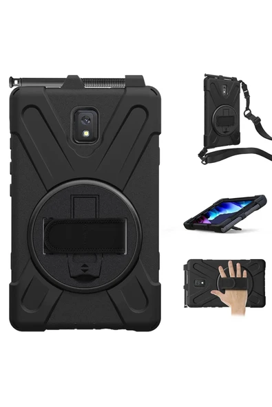 Samsung Galaxy T577 Tab Active 3 Kılıf Amazing Tablet Kapak - Siyah - 2