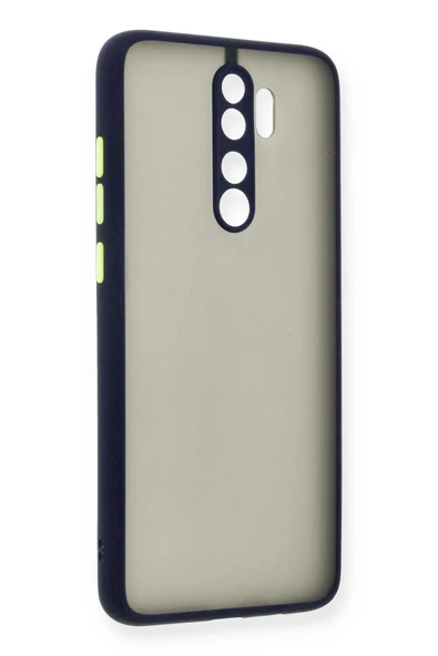 Xiaomi Redmi Note 8 Pro Kılıf Montreal Silikon Kapak - Lacivert - 1