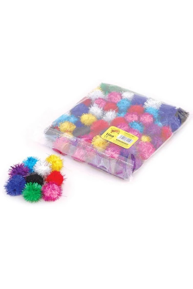 Lino Ponpon Karışık Simli 40 Lı