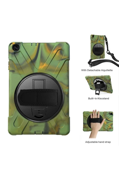 Samsung Galaxy T510 Tab A 10.1 Kılıf Amazing Tablet Kapak - Kamuflaj ürün görseli 1