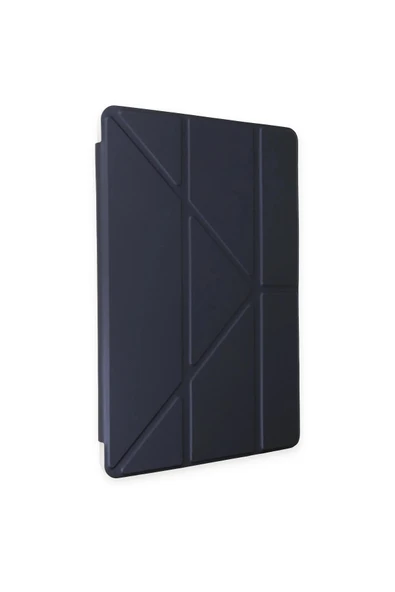 iPad 10.2 (8.nesil) Kılıf Kalemlikli Mars Tablet Kılıfı - Lacivert - Resim 2