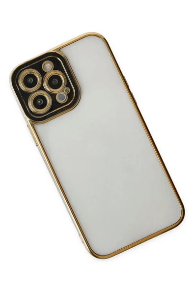 iPhone 14 Pro Max Kılıf Liva Lens Silikon - Siyah - 4