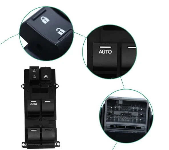 HONDA CIVIC CAM AÇMA KAPATMA DÜĞMESİ ANAHTARI 2011-2014 - Resim 4