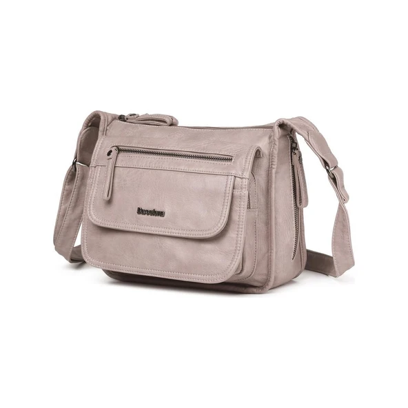 Yıkama Deri Postacı Askılı Kadın Çantası 21-K Barcelona 1934 - 3