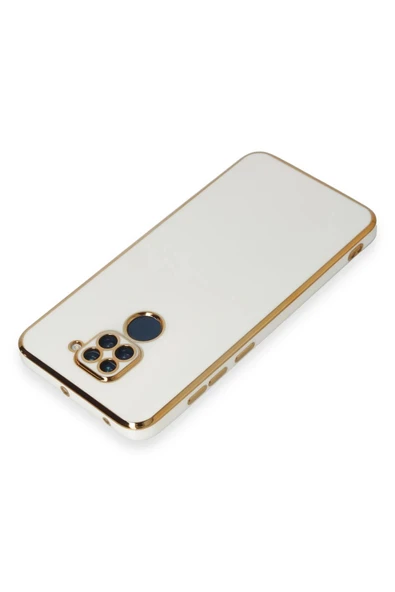 Xiaomi Redmi Note 9 Kılıf Volet Silikon - Beyaz - Resim 3