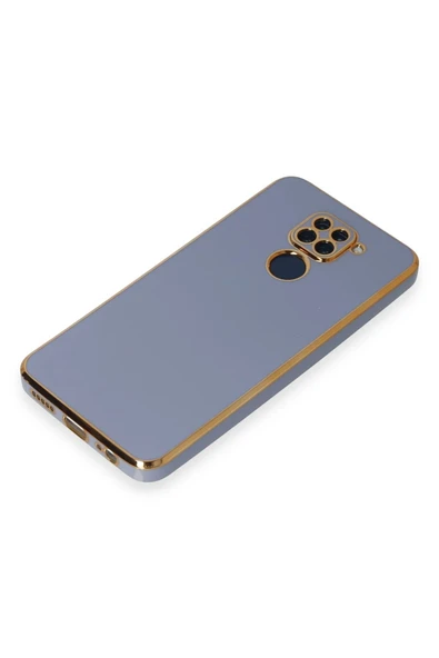 Xiaomi Redmi Note 9 Kılıf Volet Silikon - Mavi - Resim 4