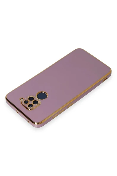 Xiaomi Redmi Note 9 Kılıf Volet Silikon - Mor - Resim 3