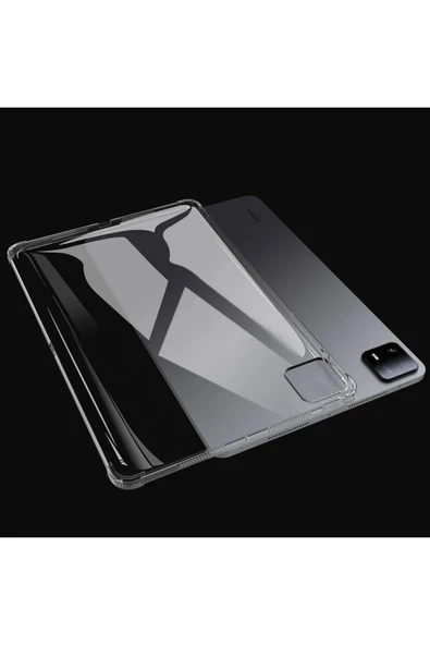 Xiaomi Pad 6 Kılıf Anti Şeffaf Tablet Silikon - Şeffaf - Resim 2