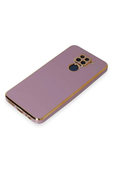 Xiaomi Redmi Note 9 Kılıf Volet Silikon - Mor - Resim 4