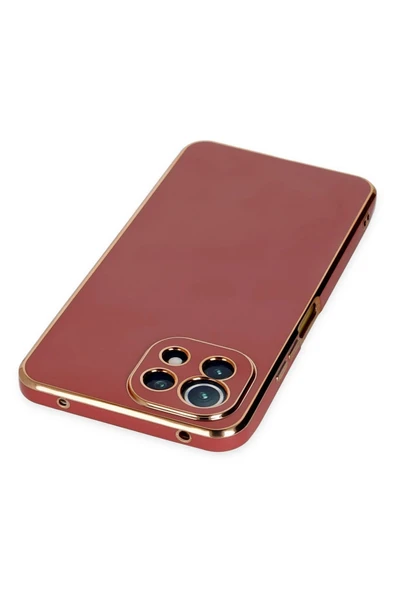 Xiaomi Mİ 11 Lite Kılıf Volet Silikon - Kırmızı - 4