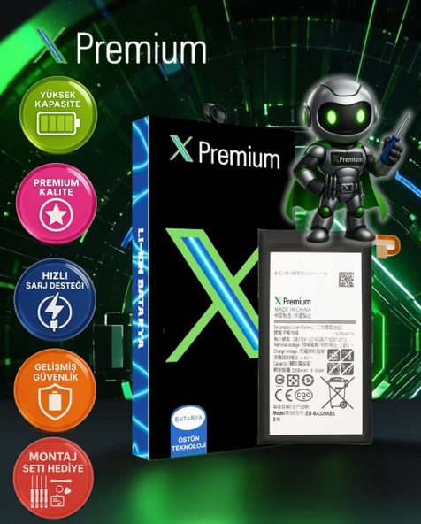 ​​Xpremium Samsung A3 2017 SM-A320 Batarya Pil Süper Yüksek Kalite 2350 mAh - 1