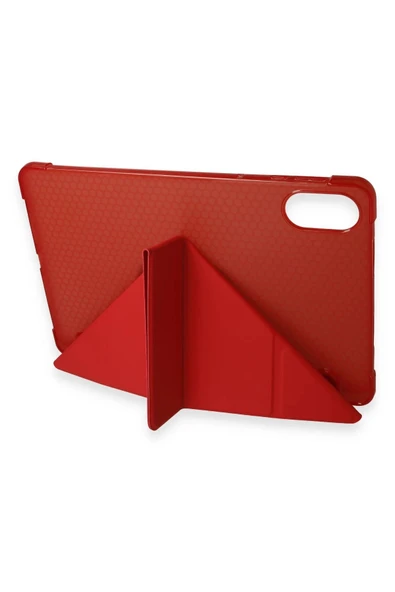 Huawei Honor Pad X9 11.5 Kılıf Kalemlikli Mars Tablet Kılıfı - Kırmızı - Resim 3