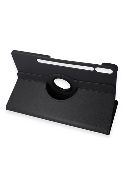 Samsung Galaxy X610 Tab S9 FE Plus 12.4 Kılıf 360 Tablet Deri Kılıf - Siyah - Resim 4