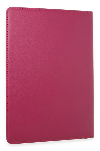 Samsung Galaxy X610 Tab S9 FE Plus 12.4 Kılıf 360 Tablet Deri Kılıf - Pembe - Resim 3