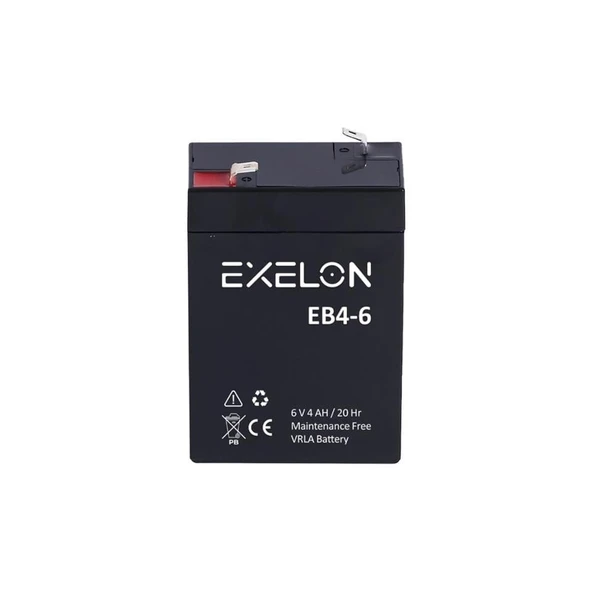 Exelon 6V4Ah 20hr Regulated Rechargeable Battery 6 Volt 4 Amper Akü Bakımsız Kuru Tip Akü 6v 4ah Akü - Resim 7