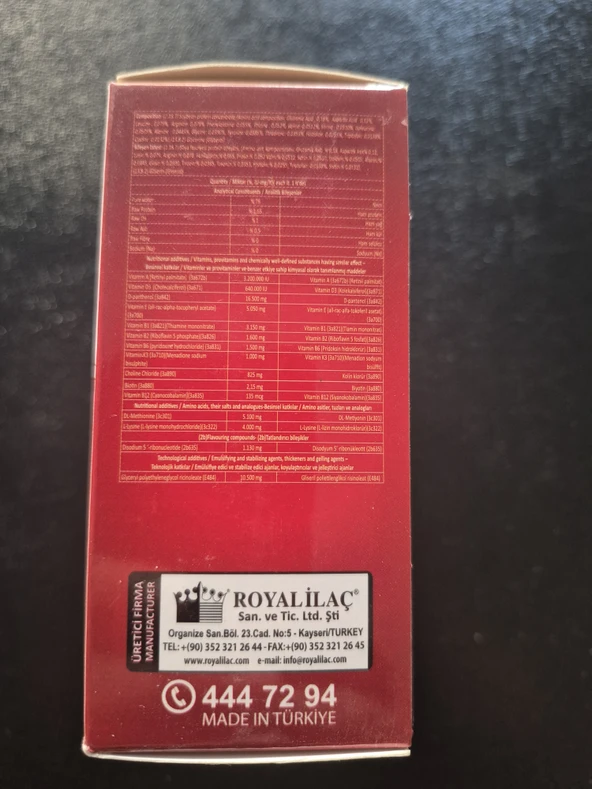 ROYAL Pantonic Aminoasit - Vitamin, Sığır At Arı ve Kanatlı - 2