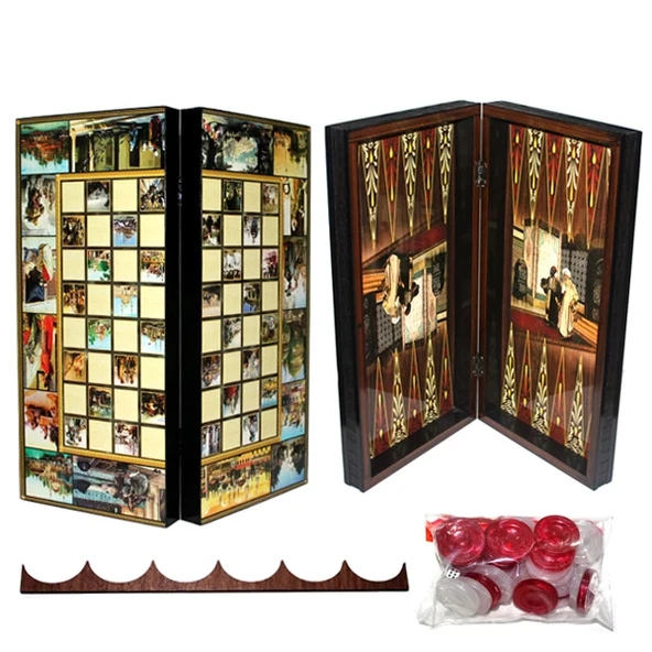 Özel Tasarlanmış Osmanlı Tavla ürün görseli 1