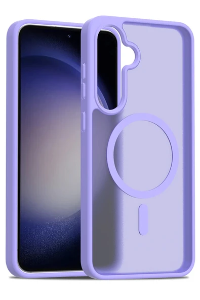 Samsung Galaxy S24 FE Jota Magsafe Kapak - Lila