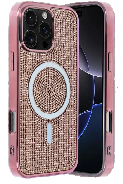 Apple iPhone 16 Pro Max Helen Magsafe Kapak - Pembe