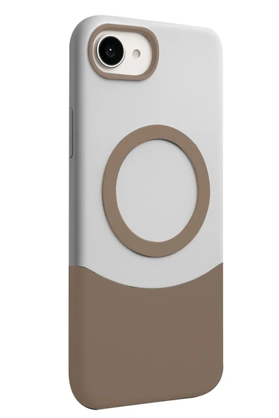 Apple iPhone 16E Velar Magsafe Kapak - Çöl Titanyum - 2