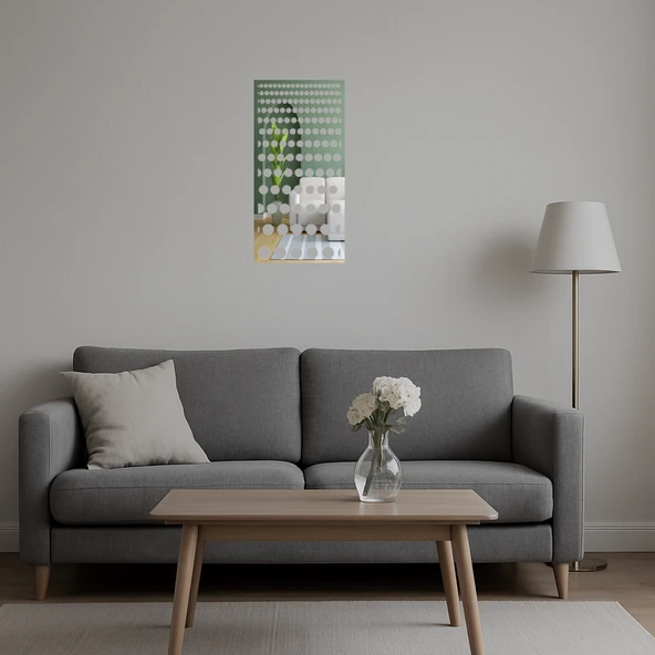 Geometrik Desenli Dekoratif Aynalı Tablo - Resim 5