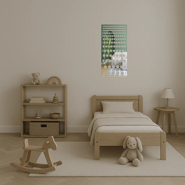 Geometrik Desenli Dekoratif Aynalı Tablo - Resim 3