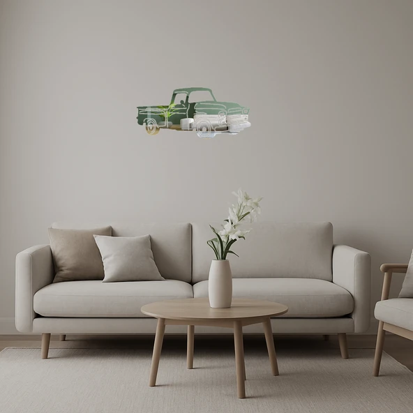 Vintage Kamyon  Dekoratif Aynalı Tablo ürün görseli 1